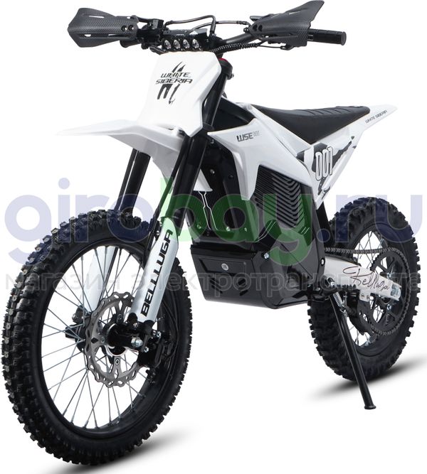 Электромотоцикл Эндуро WHITE SIBERIA BELLLUGA 001 3900W (60V/27Ah) - Белый фото №2
