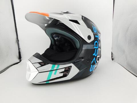 Шлем кроссовый Starks MX-1 Чёрный-серый S