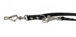 Поводок для собак Police Leash из материала BioThane, 180-225 см, черный