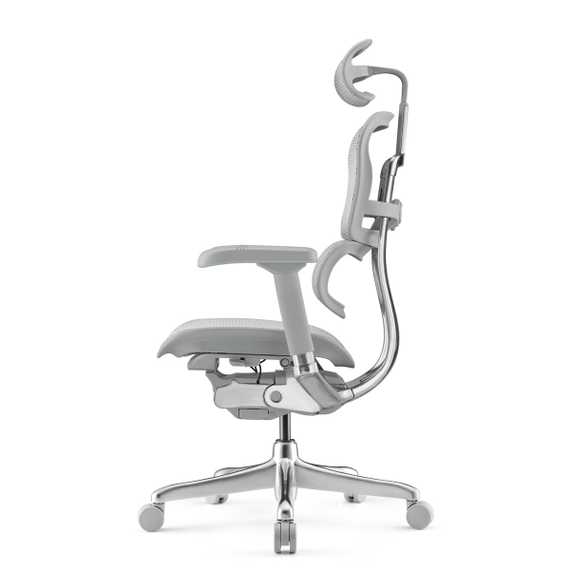 Кресло FALTO Ergohuman 2 Elite (алюминий, наклон вперед, сетка, серый)