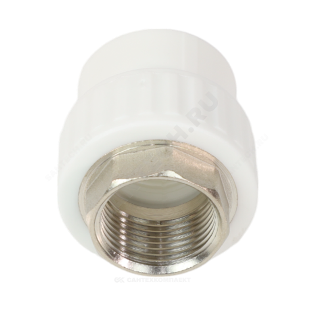 Муфта PP-R комбинированная белая Дн 50х1 1/2" ВР под ключ VALFEX 10134050