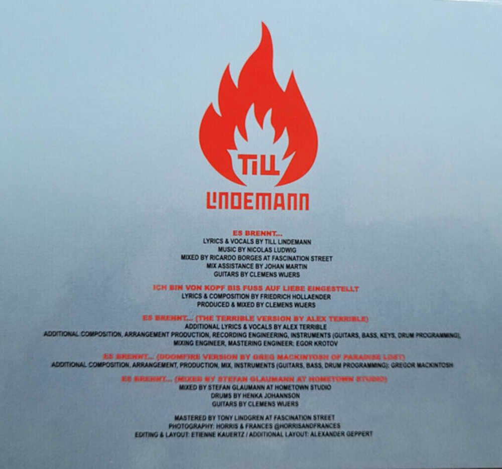 Till Lindemann / Es Brennt... (CD Maxi-single)