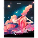 Тетрадь А5, 80 л., BRAUBERG, скоба, клетка, обложка картон, "Anime Girls", 404412, 5шт