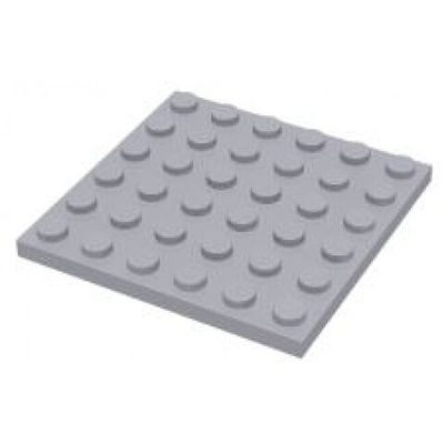 Lego 25шт Плитка 6х6 (серый) 4211474