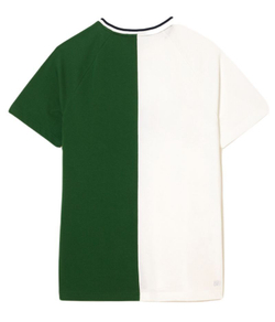 Мужская теннисная футболка Lacoste Sport x Daniil Medvedev Ultra-Dry Tennis T-Shirt - white/green