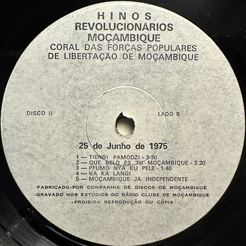 Coral Das Forças Populares De Libertação De Moçambique ‎– Hinos Revolucionários De Moçambique 2LP (Мозамбик 1975г.)
