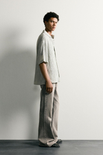 РУБАШКА RELAXED FIT С РЕЛЬЕФНЫМ ЭФФЕКТОМ — ZARA