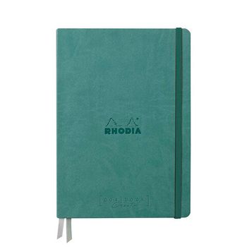 Записная книжка Rhodiarama Goalbook Creation в твердой обложке A5 нелинованная 200 гр Aqua аквамарин (194158C)