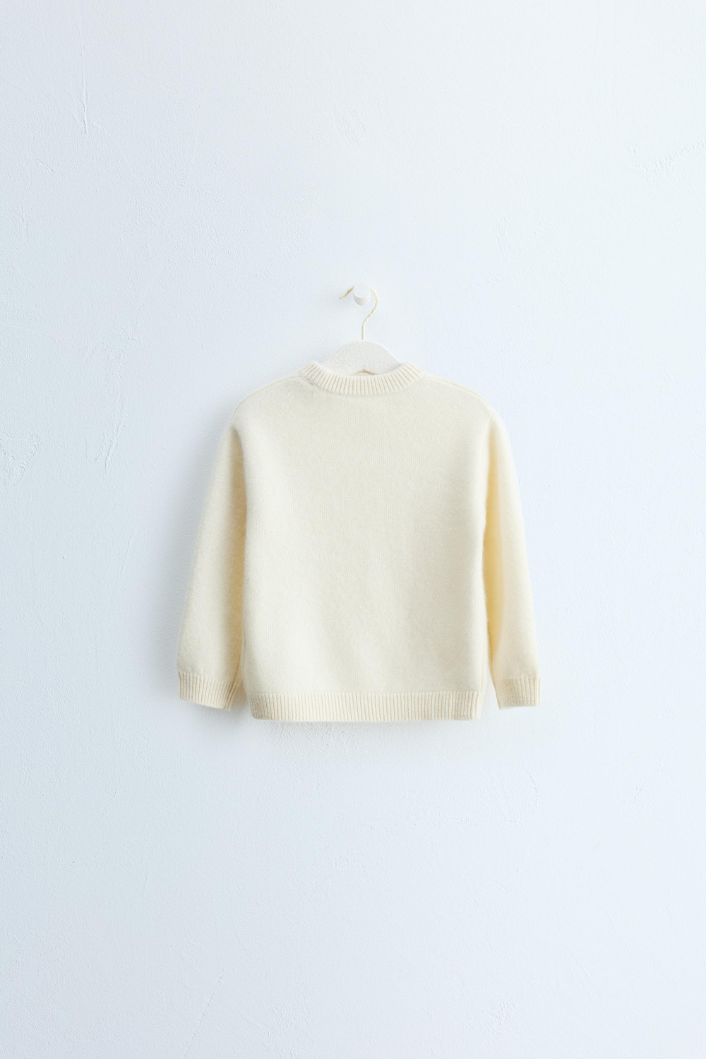 ZARA TIMELESS — СВИТЕР ИЗ 100% КАШЕМИРА, ЦВЕТ СЛОНОВОЙ КОСТИ