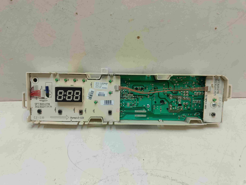 AWO510D кт238 Электронный модуль стиральной машины Hansa AWO510D б/у 6кг 1000 об/мин