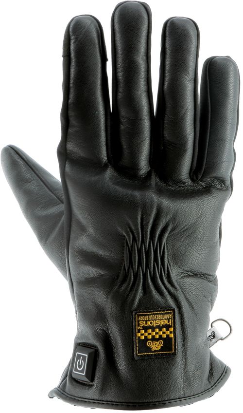 Купить Мотоперчатки Кожаные Helstons Benson Hiver Heating Cuir / С подогревом / Черный