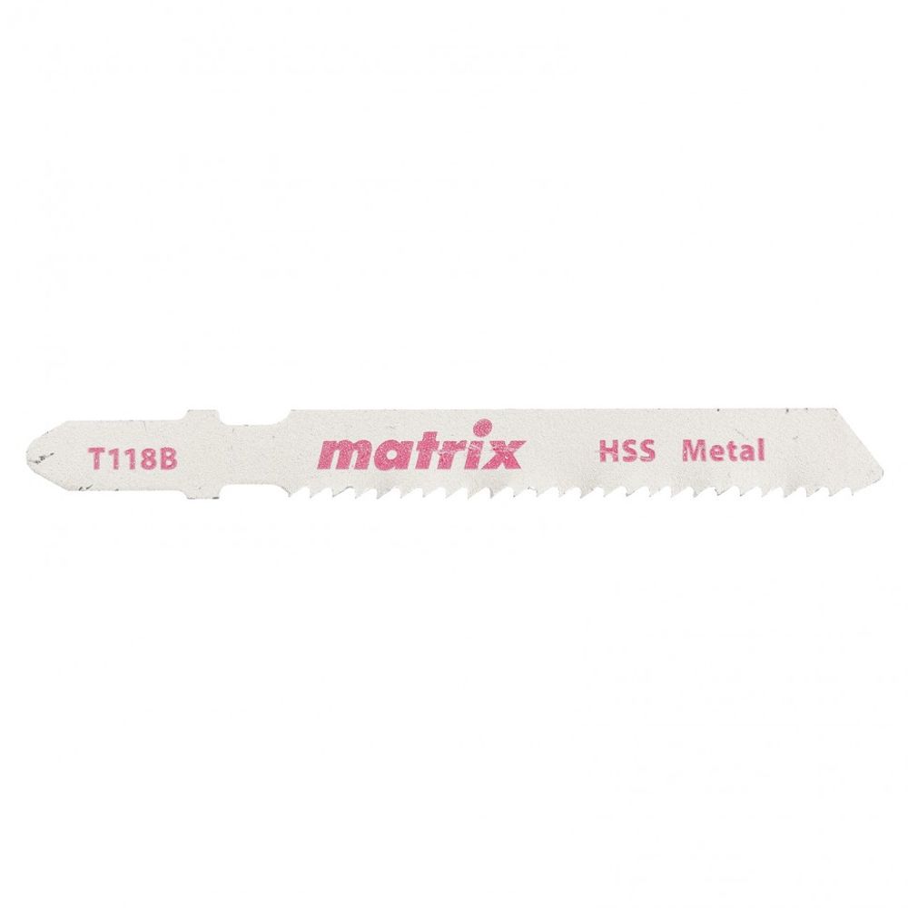 Полотна для электро-лобзика по металлу, 3 шт, T118B, 50 x 2 мм, HSS Matrix, 78229