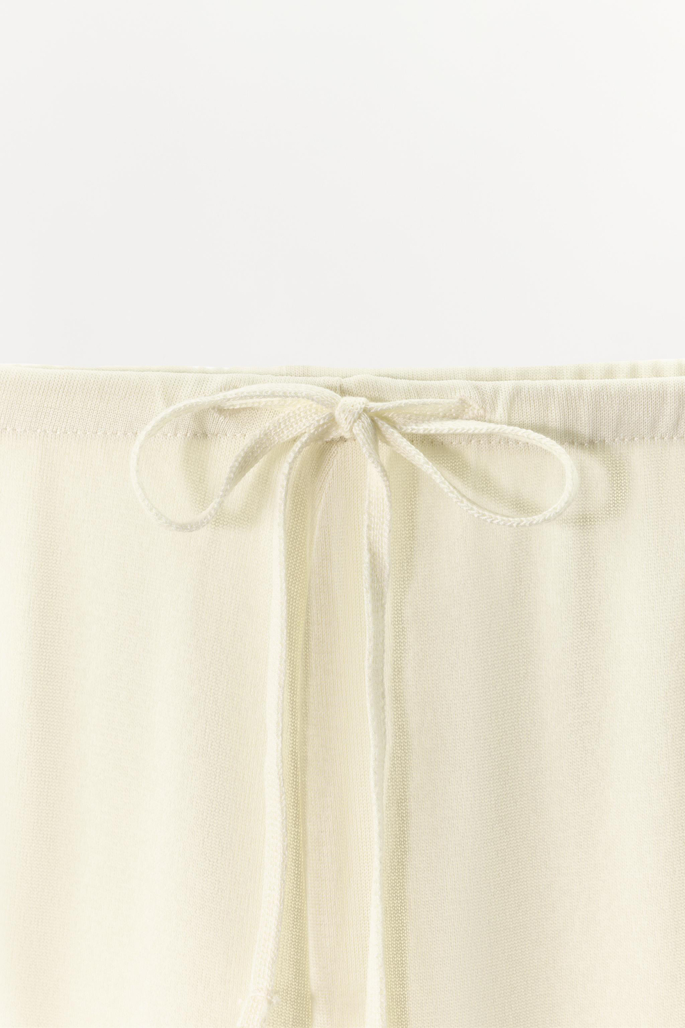 СТРУЯЩИЕСЯ БРЮКИ ИЗ ПОЛУПРОЗРАЧНОЙ ТКАНИ — ZARA