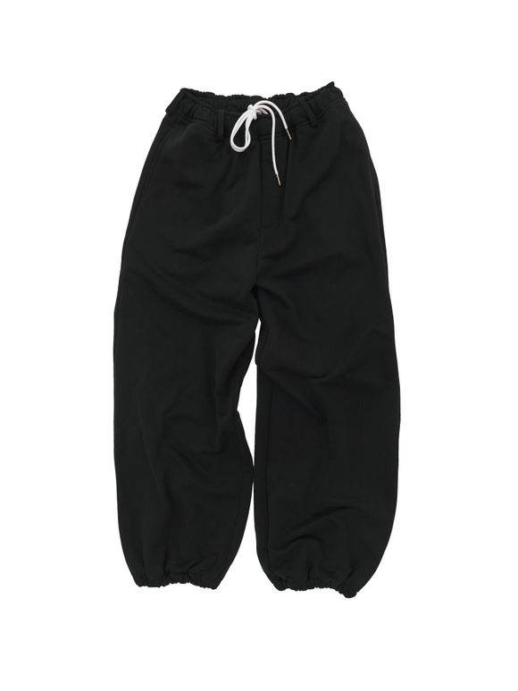 BLACK TRAINER PANTS