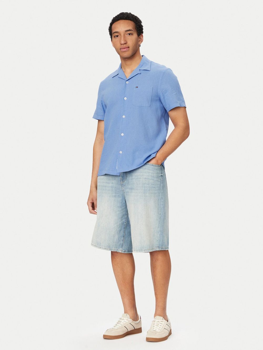 Рубашка мужская TOMMY JEANS TJM REG LINEN BLEND