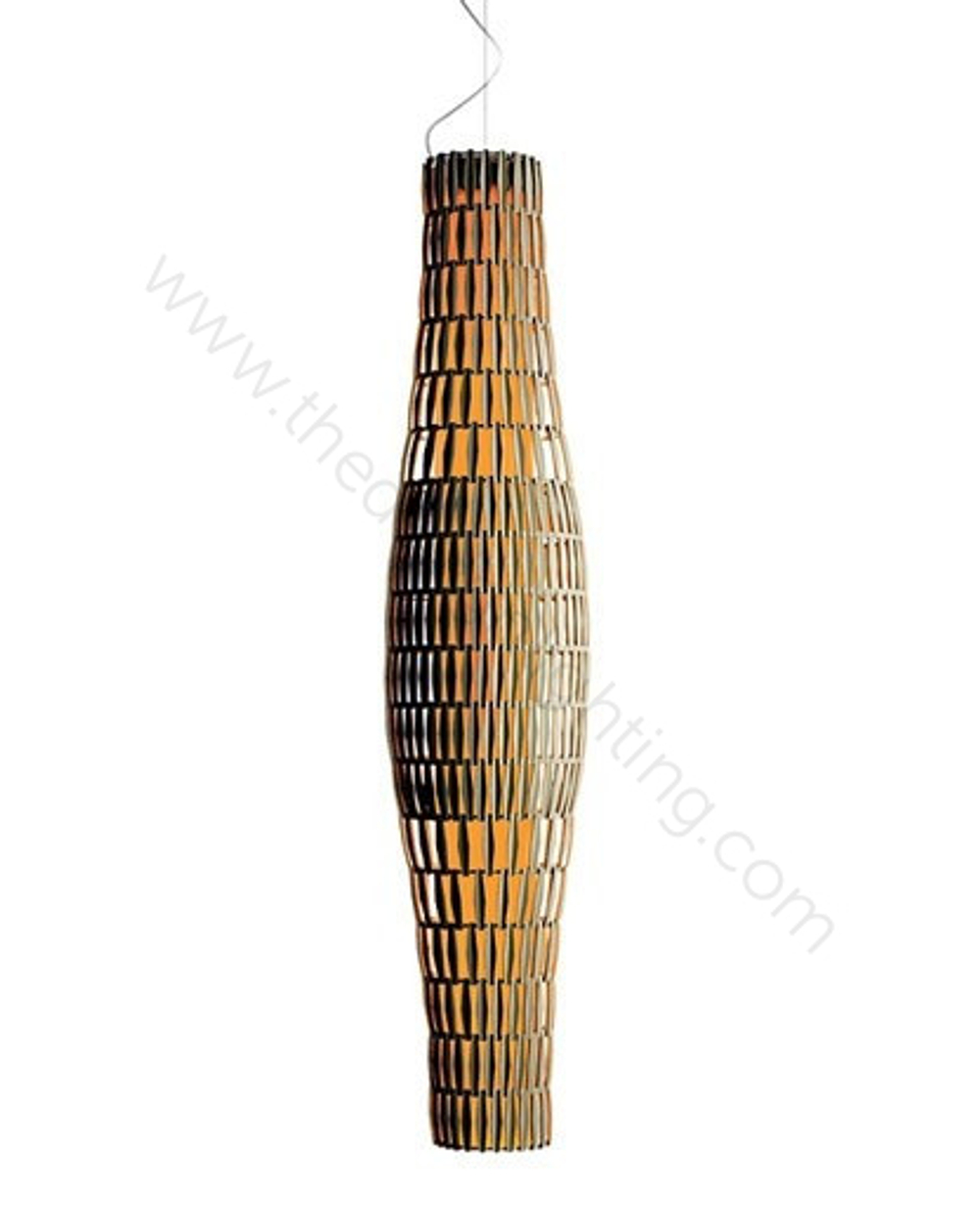 Pendant design lamp  Tropico Vertical by Foscarini (Gold)