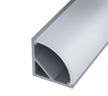 Угловой алюминиевый профиль с рассеивателем 2 м ST017.129.03.1 алюминий ST-Luce