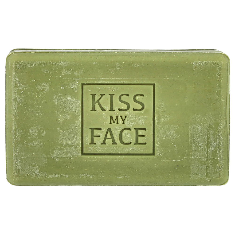 Kiss My Face, Кусковое мыло с оливковым маслом, без отдушек, 230 г (8 унций)