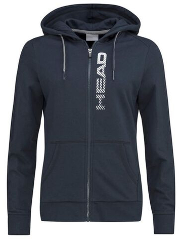 Женская Кофта теннисная Head Club Greta Hoodie FZ - небесный