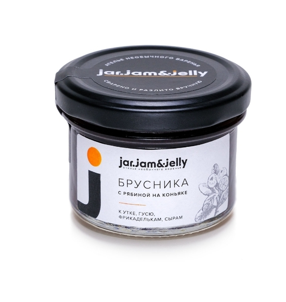 Конфитюр Брусника с рябиной на коньяке