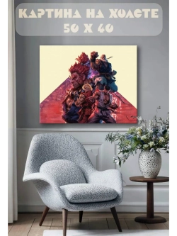 Картина на стену 40 X 50 Street Fighter