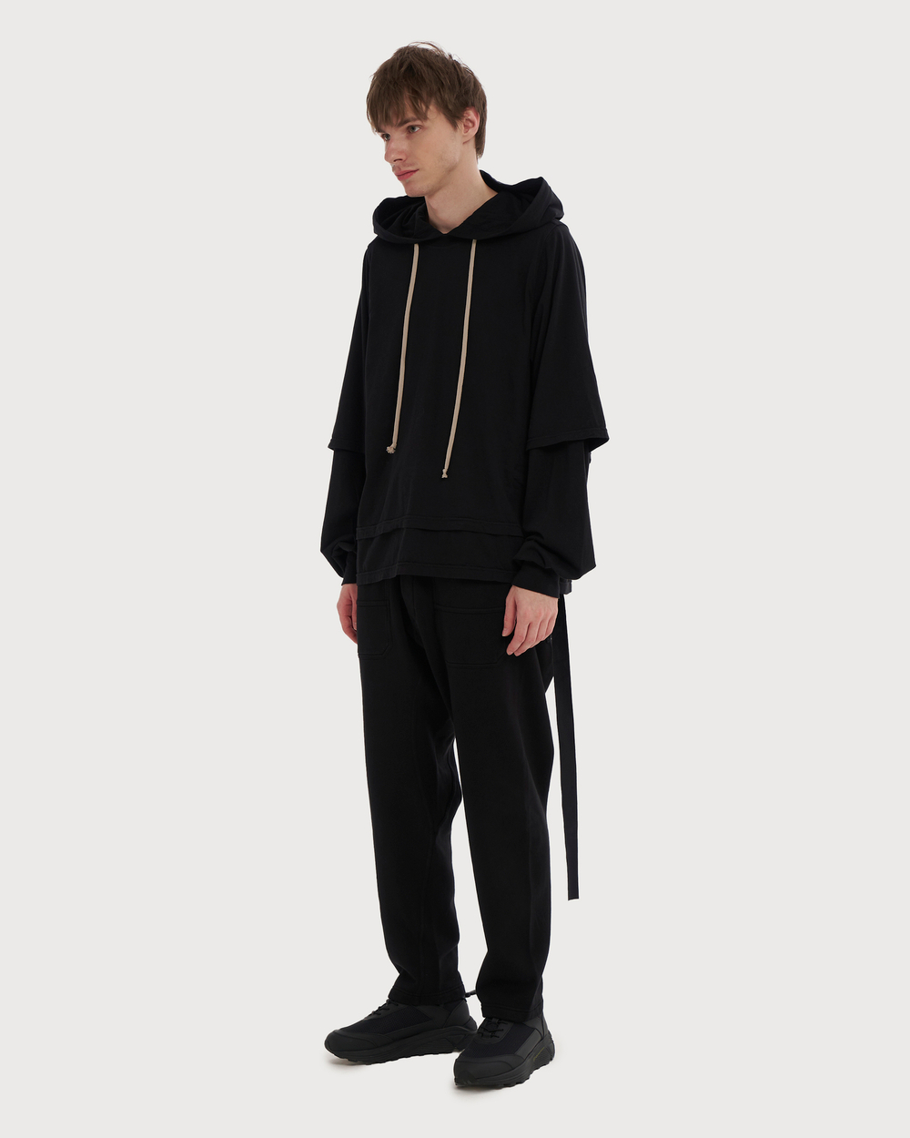 RICK OWENS DRKSHDW ХУДИ ЧЕРНАЯ HUSTLER