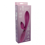 Малиновый вибратор-кролик 21,5см Indeep PRO Malena Magenta