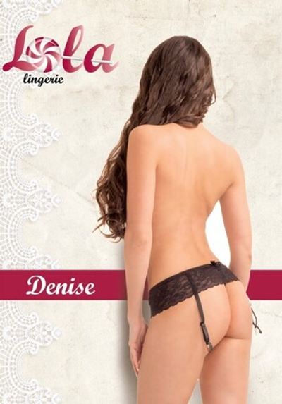 Кружевной пояс-трусики Denise, черный , ML (44-46) (Цвет: черный)