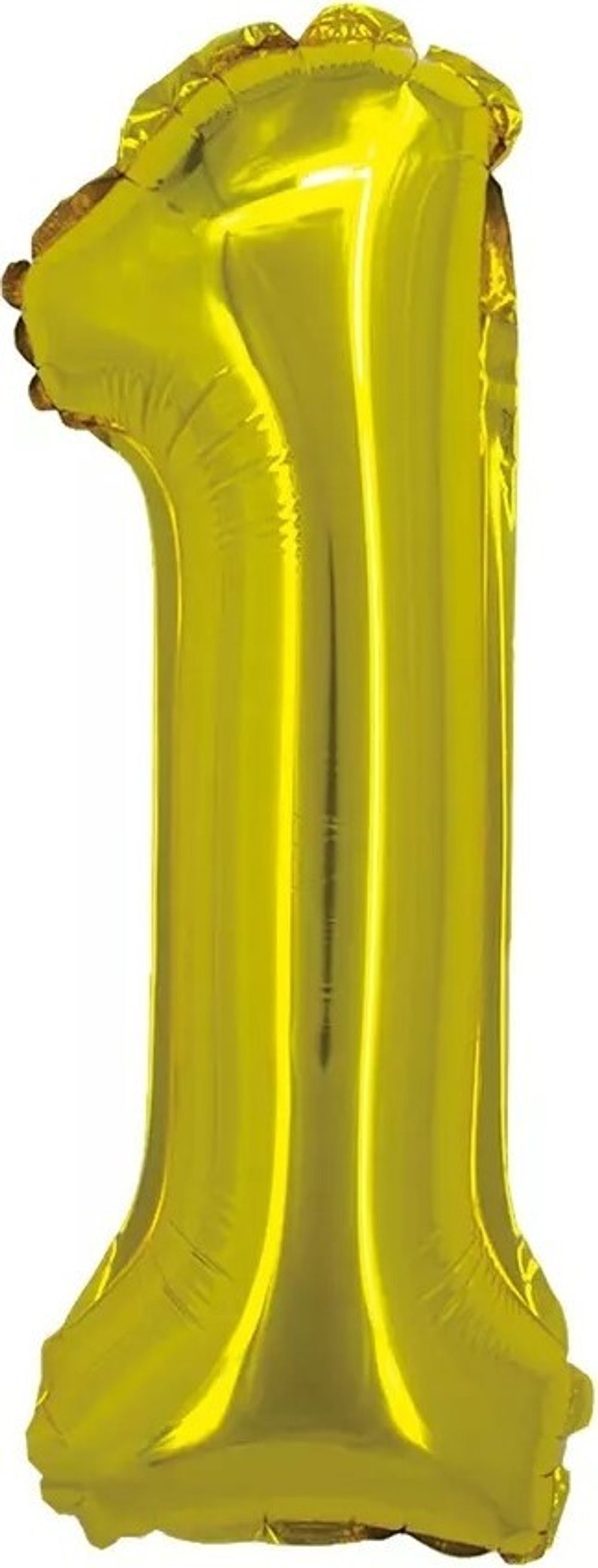 Шар с клапаном (16"/41 см) Цифра, 1, Золото