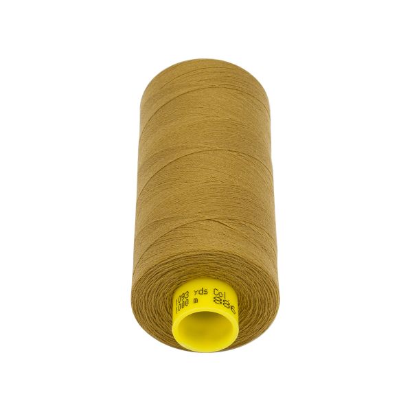 Нитка Gutermann Mara 150 (1000 метров), 1 кат., особо тонкая | 886 коричневая горчица