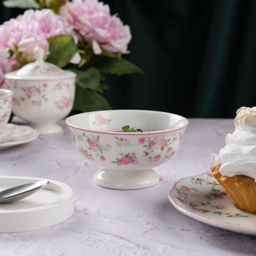 Салатник d=12,5 cм,фарфор "NOBLE" серия "Retro Ritz-La Vie En Rose"