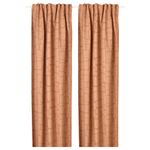 Комплект штор IKEA LONNSTAVMAL, Кирпичный, 145х250 см, 2 шт