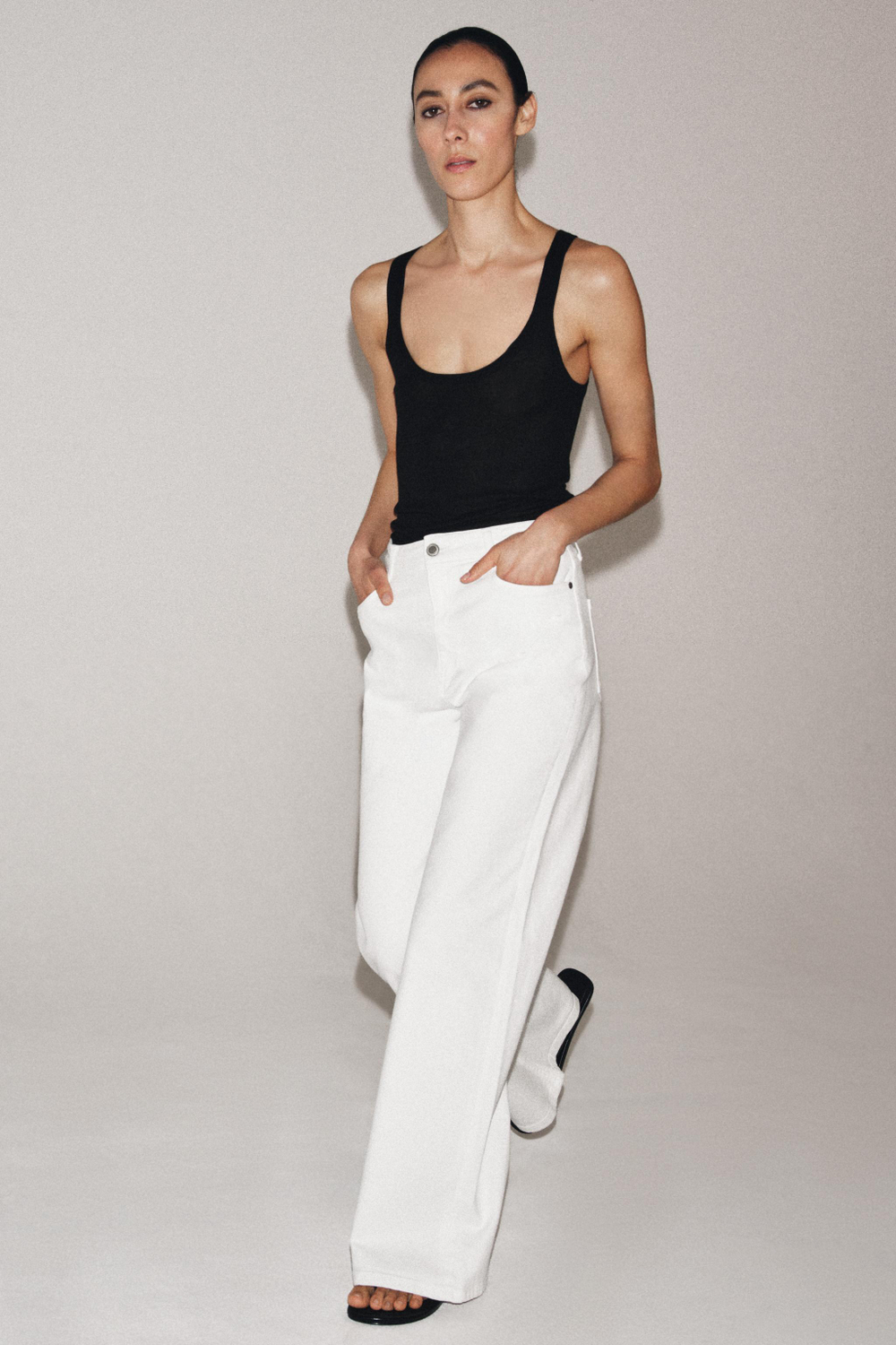 ДЖИНСЫ WIDE LEG С ВЫСОКОЙ ПОСАДКОЙ — ZW COLLECTION — ZARA