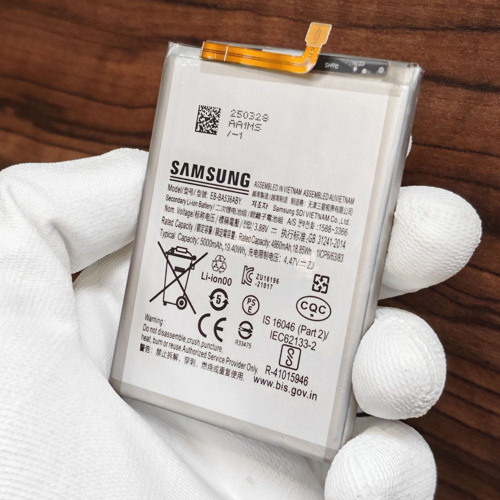 Аккумулятор для Samsung Galaxy A53 / A33 (EB-BA536ABY) Категория: "Премиум качество" АКБ 5000mAh Li-ion Polymer