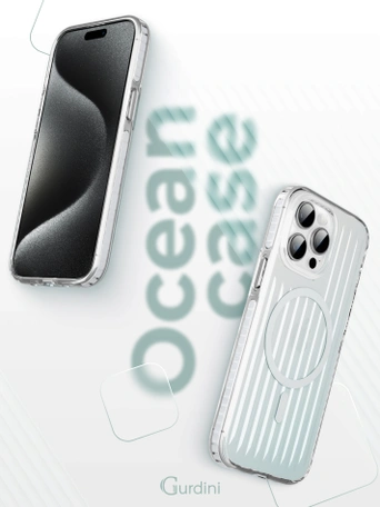Чехол накладка iPhone 15 Pro Max 6.7" Gurdini Ocean Case (7) Transparent прозрачный