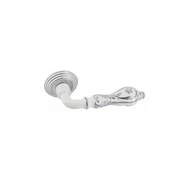 Ручка для межкомнатной двери Adden Bau Palazzo V201 белая эмаль хром chrome