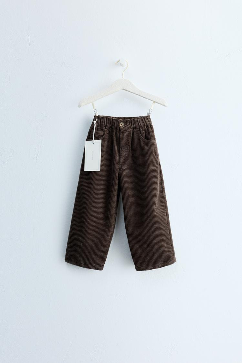 ZARA TIMELESS — ПРЯМЫЕ ВЕЛЬВЕРОВЫЕ БРЮКИ, КОРИЧНЕВЫЙ