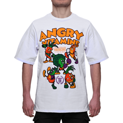 Футболка Hardcore Training Angry Vitamins White Oversized Fit 3.0