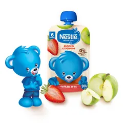 Пюре Nestle Яблоко-клубника с 6 мес 90 г