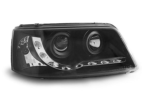 Передние фары VW T5 daylight black