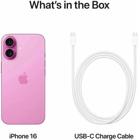 Смартфон Apple iPhone 16 256GB Pink eSim Only
