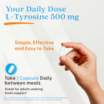 Doctor's Best, Best, L-тирозин, 500 мг, 120 вегетарианских капсул