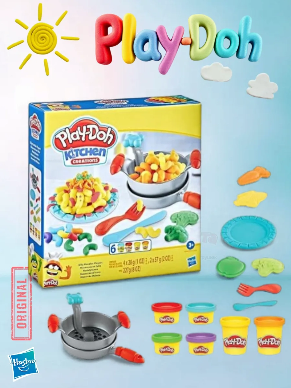 Игровой набор Play-Doh Плей До Макароны с овощами E9369