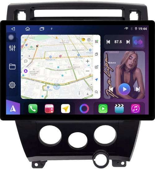 Магнитола для Hyundai Tucson 1 2004-2009 (рамка черная) - FarCar BX877 монитор 13" 2K QLED на Android 13, Быстрая, CarPlay, 4G SIM-слот