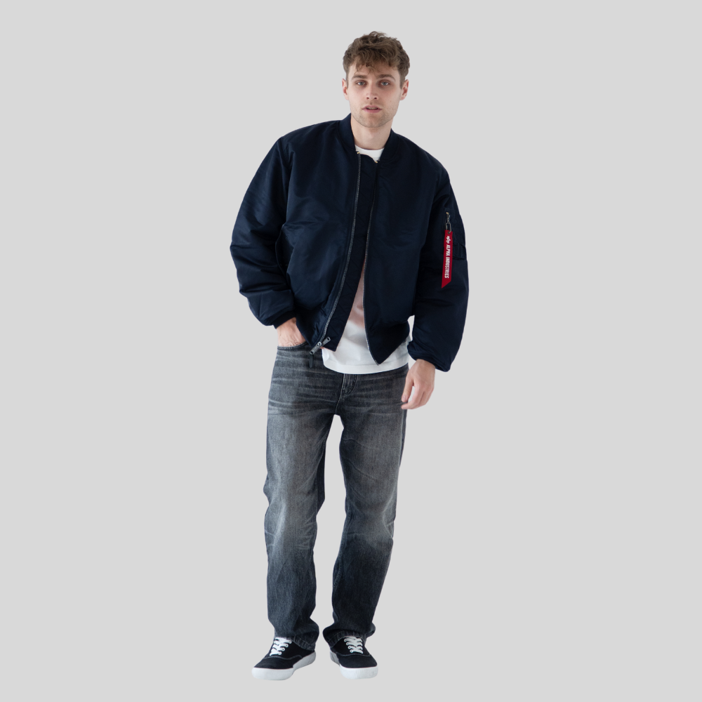 Бомбер Alpha Industries MA-1 Replica Blue (Синий)