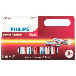 Батарейки Philips LR6P12W/51 АА алкалиновые 1,5v 12 шт. LR6-12BL Power | Philips