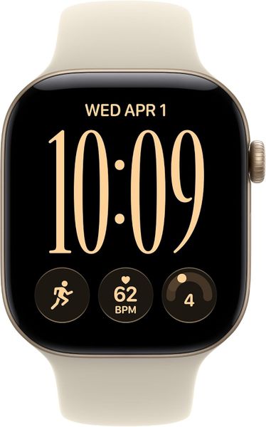 Умные часы Apple Watch Series 12 46 мм Light Gold Aluminum Case with Sport Band (S/M) Песочный | Sand