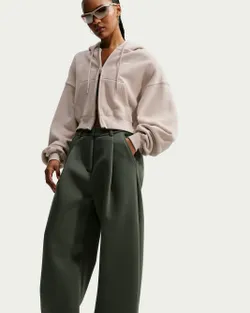Толстовка женская NIKE W NK STDO FLC MW OS CRP FZ HDY