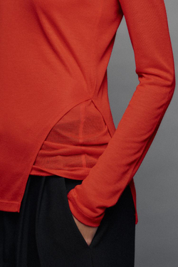 ZARA ДВОЙНАЯ ФУТБОЛКА, КРАСНЫЙ
