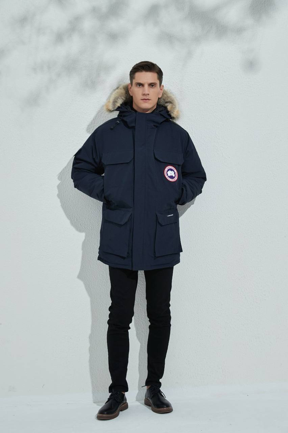 Темно-синяя пуховая парка Expedition Canada Goose премиум класса